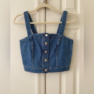 Madewell Denim Crop Tank